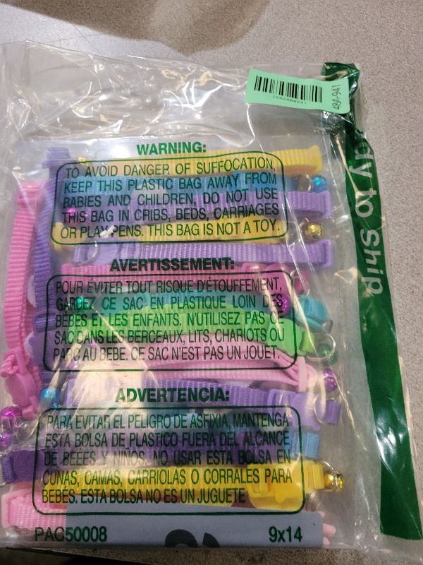 Photo 1 of 16 PCS Cute Cat Collars Breakaway with Bell for Boy Cats and Girl Cats Gifts (#5-Multicolor Plaid)