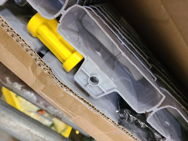 Photo 1 of 16 Pack(24FT) No Dig Landscape Edging with 48 Spikes,3 Inch Tall Stone Gray Faux Stone Edging for Landscaping,Garden,Flower Beds,Grass,Yard,Paver,Pathway Decorative Fence