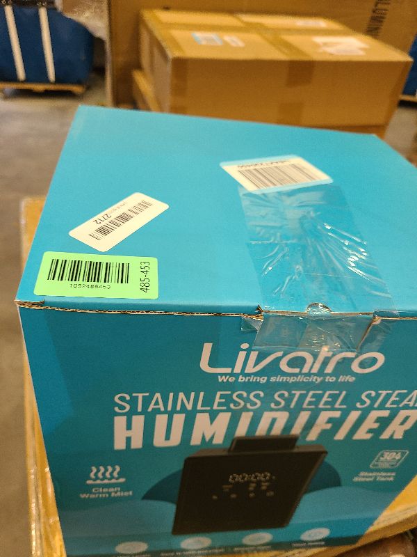 Photo 1 of 3L Stainless Steel Warm Mist Humidifier with Easy Clean and Warm Steam Function, Healthy Air Mist Humidifiers for Bedroom Living Room, with Sleep Mode and Auto-off Setting