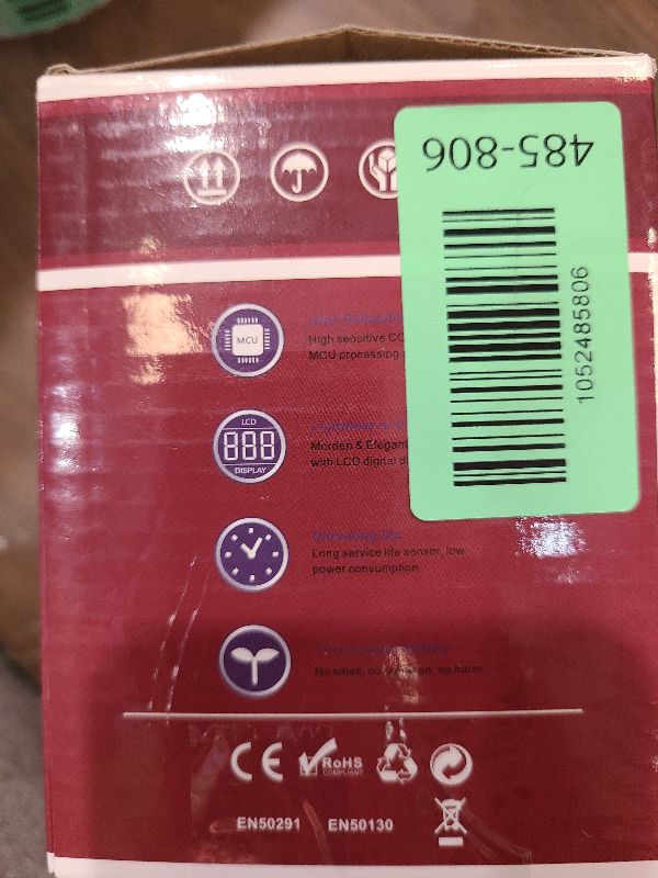 Photo 1 of 2 Pack And Carbon Monoxide Detector,Smoke Detector Carbon Monoxide Detector Combo with Batteries,Fire Alarm Smoke Detector with Test Button and Digital Display