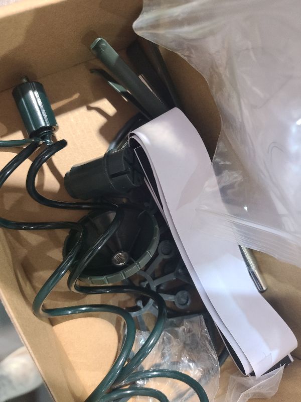 Photo 1 of 2 PCS Christmas Tree Topper Holder, Universal Twist On Tree Topper Stabilizer Fits All Base Types, Metal Green Support Rod with Adjustable attachments to stabilize Seasonal Treetop Ornaments