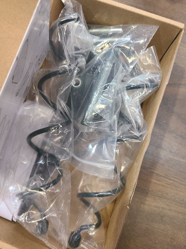 Photo 1 of 2 PCS Christmas Tree Topper Holder, Universal Twist On Tree Topper Stabilizer Fits All Base Types, Metal Green Support Rod with Adjustable attachments to stabilize Seasonal Treetop Ornaments