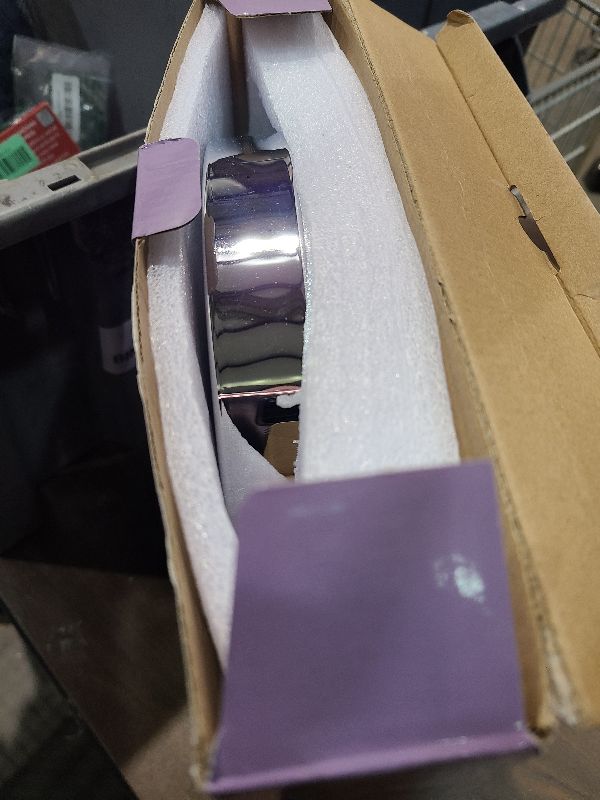 Photo 1 of 30X/1X Wall Mounted Lighted Makeup Mirror, 10'' Double Sided 4500mAh Rechargeable Magnifying Bathroom Mirror with Light, 3 Color Modes Touch Dimmable Extended Arm 360 Rotation with Adapter,Chrome