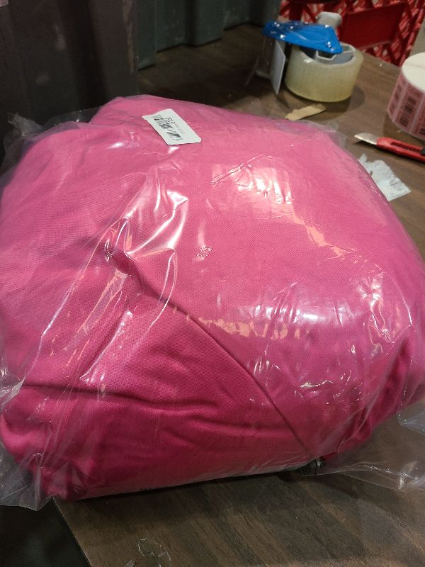 Photo 1 of 1 Pack Hot Pink Rectangle Table Clothes for 8 Foot Tables, Polyester Wrinkle Free Fitted Tablecloths 8ft Stretch Table Cover with Skirt for Wedding, Birthday, Parties, Trade Show, Craft Show
