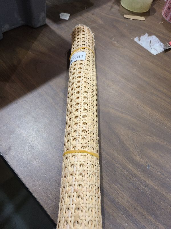 Photo 1 of 16" Width Plastic Cane Webbing Rattan Webbing Roll,Faux Cane Open Weave Mesh Rattan Caning Material for Cabinet,Chair,Furnitur (16"Wx47.2"L)