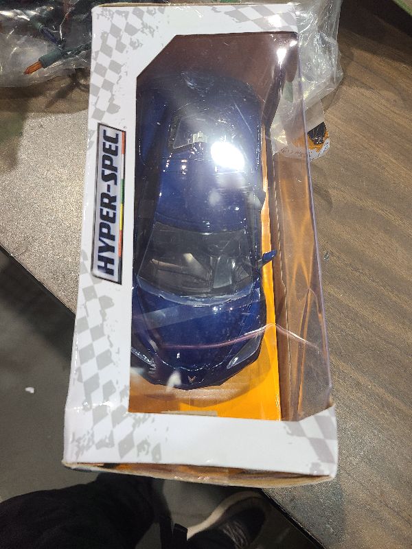 Photo 1 of 2020 Chevy Corvette Stingray C8 Dark Blue Metallic Hyper-Spec Series 1/24 Diecast Model Car by Jada 32949