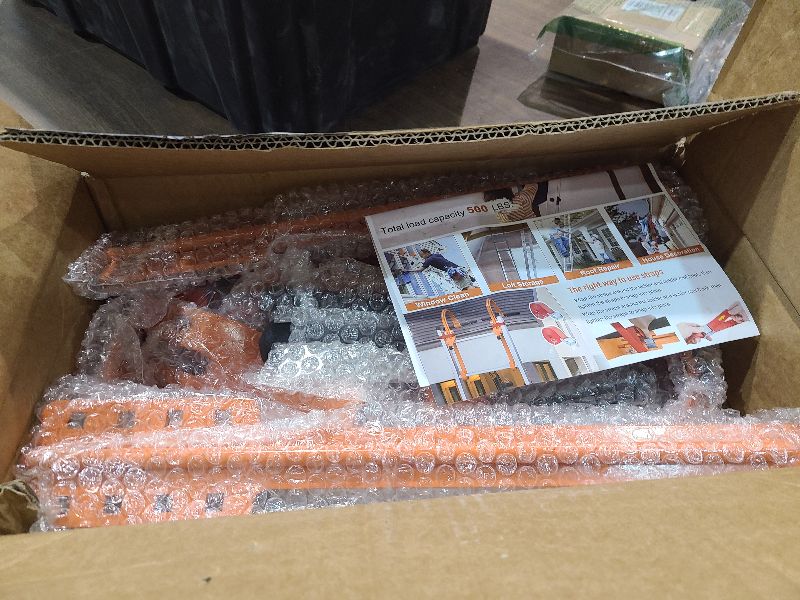 Photo 1 of 2 Pack Ladder Hooks for Roof Ridge with Wheel,Heavy Duty Ladder Roof Hook with Rubber Grip T-Bar,Upgrade Load-Bearing Steel Bars Extension Ladder Stabilizer for 500 lbs Weight (Patent Pending)