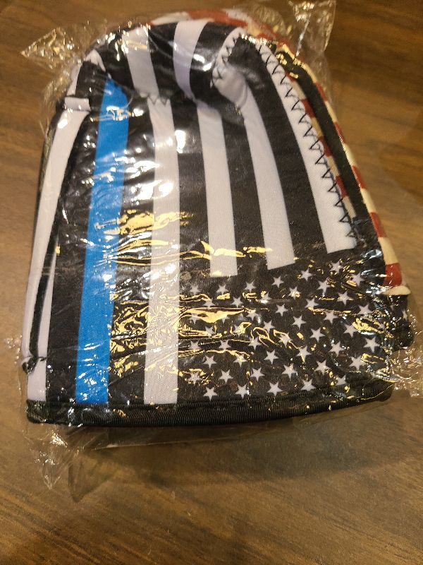 Photo 1 of 4Pack Reusable Iced Coffee Sleeve Insulator Sleeves for Cold Drinks Beverages, Neoprene Cup Holder for Most Coffee, Fits 22-24oz Medium Cups (American Flag with Handle)