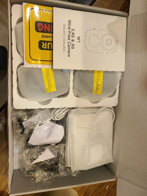 Photo 1 of 4PC 2K Security Camera Wireless Outdoor, Solar Camera for Home Security, Battery Powered WiFi Security Cameras with Color Night Vision, AI Motion Detection, 2-Way Audio, IP65, SD/Cloud, Works Alexa G