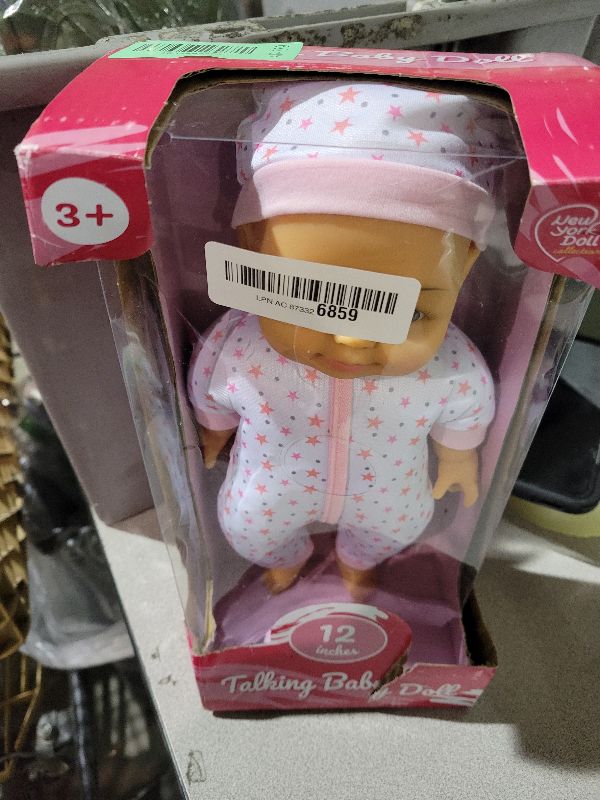 Photo 1 of 12 Inch Talking Baby Dolls for 3 Year Old Girls - Soft Body Interactive Baby Doll for Kids That Can Talk, Cry, Sing and Laugh - Makes 24 Cute Sounds