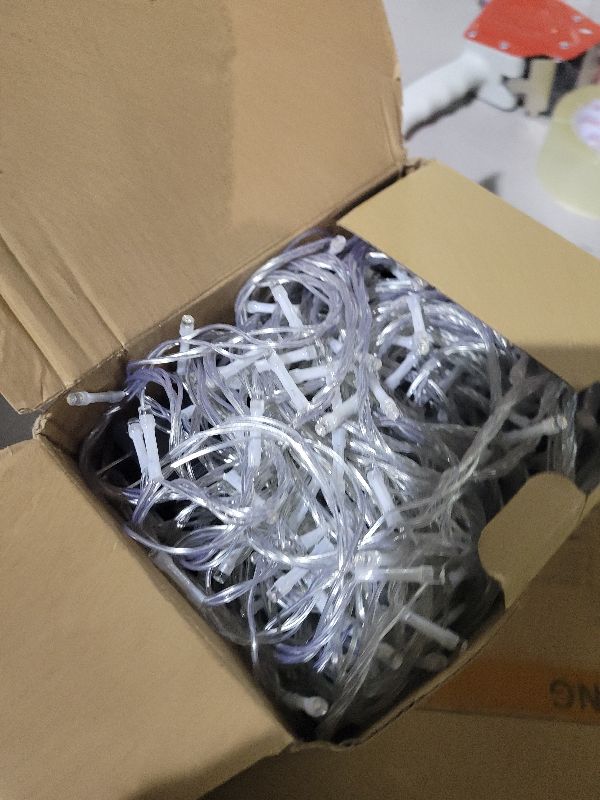 Photo 1 of 100FT 300 LED Christmas Lights Outdoor, Warm White Christmas String Lights Indoor Waterproof with 8 Modes, Connectable Plug in Twinkle Fairy Lights for Bedroom Patio Garden Xmas Tree Party Decorations