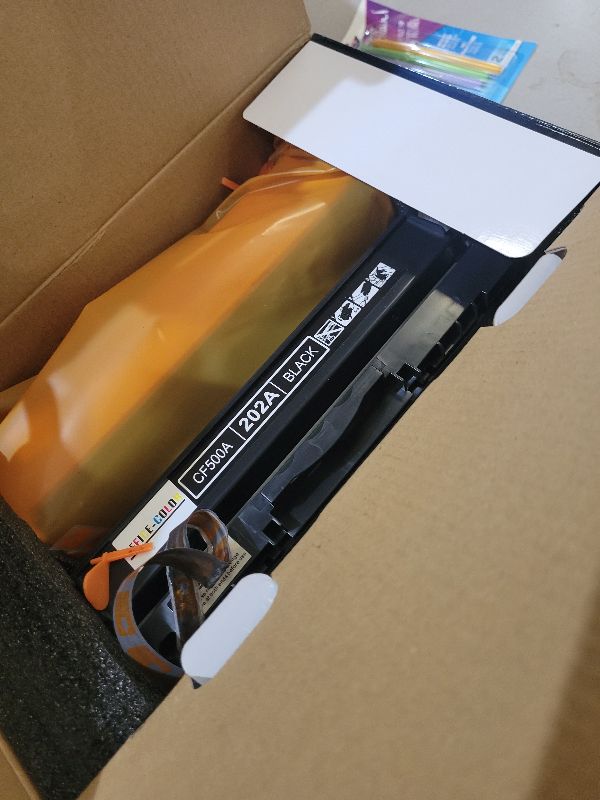 Photo 1 of 202A Black Toner Cartridge Replacement for HP 202A CF500A Works with Color Laserjet Pro M254dw; Color Laserjet Pro MFP M281cdw, M281fdw Printer Ink (2-Pack )