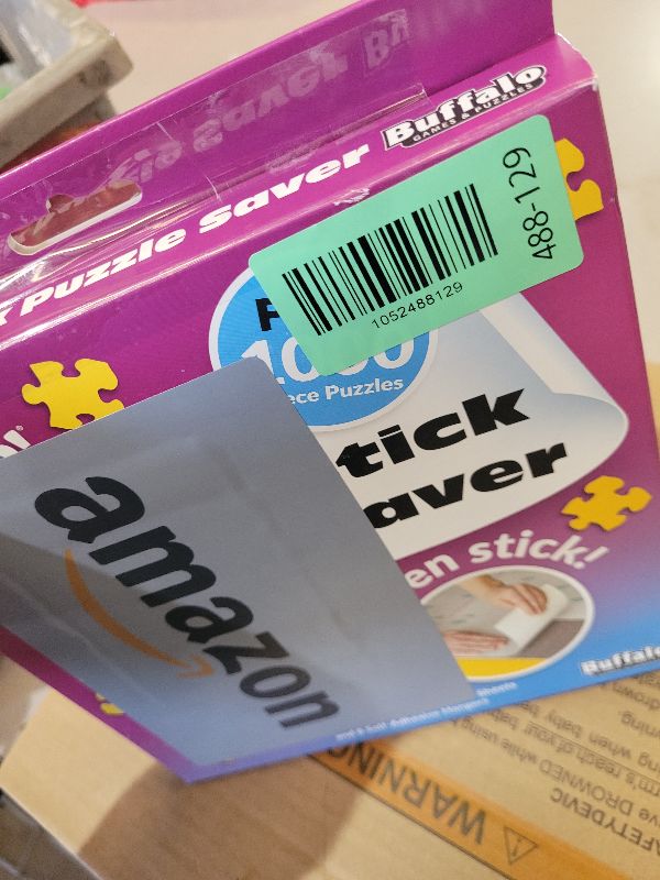 Photo 1 of (4 Pack) Puzzle Presto! Peel & Stick Saver: The Original and Still The Best Way to Preserve Your Finished Puzzle! 24 Adhesive Sheets and 8 Adhesive Hangars.