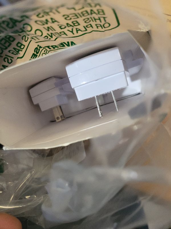 Photo 1 of 2 Pack 0.5W Plug in LED Night Light with Dusk to Dawn Sensor Blue