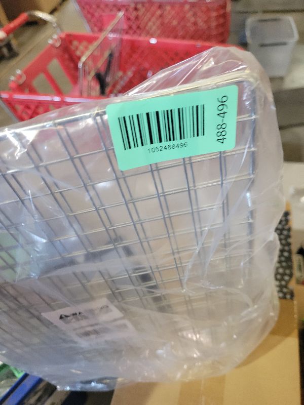 Photo 1 of 2 PCS Cooling Racks for Cooking and Baking, 15x10 Inches Stainless Steel Cooling Rack, Sheet Pan with Wire Rack for Baking Sheet, Bacon Rack Oven Safe Fits Jelly Roll Sheet Pan