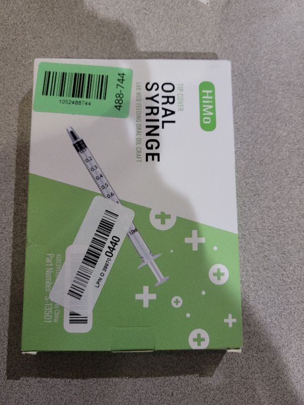 Photo 1 of 20 Pack 1ml Syringe with Cap for Liquid, 1cc Plastic Small Syringes with Cover, Non-Sterile, No Needle