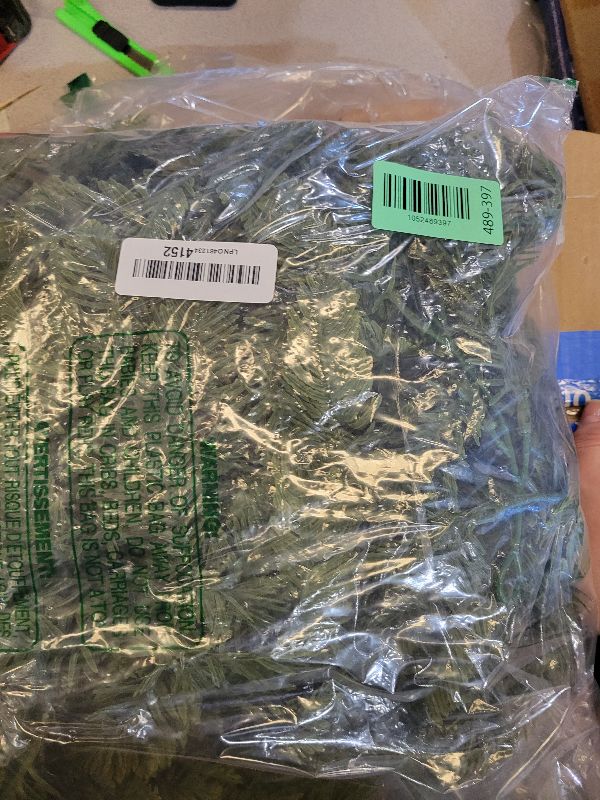 Photo 1 of 2 Pcs Christmas Norfolk Pine Garlands, 6 Ft Double Color Real Touch Artificial Cedar Garland, Faux Pine Cypress Greenery Garland Ornaments for Mantle Fireplace Table Indoor Outdoor Xmas Decoration