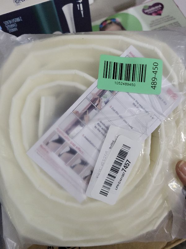 Photo 1 of 196” Wedge-Shape Foam Window Weather Stripping Door Seal Strip,Soundproofing Frame Winter Insulation Tape for Exterior Front Door,Noise Cancelling Window Inserts,Door Gap Filler Light Blocker,White