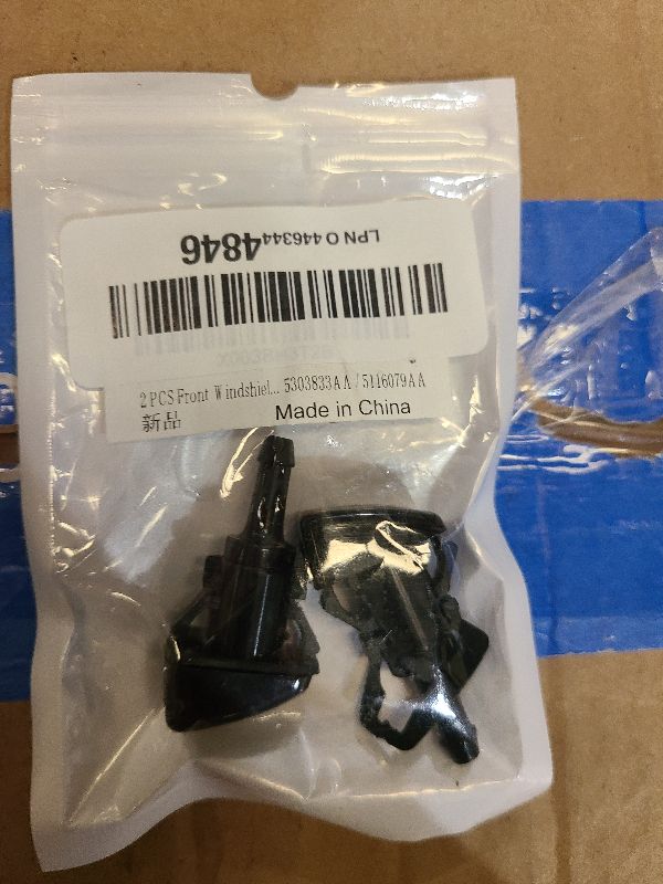 Photo 1 of 2 PCS Front Windshield Washer Nozzles, Washer Spray Jet Kit Fit for Chrysler, Dodge, Replaces OEM #: 4805742AB / 5113049AA / 55077460AA / 5303833AA / 5116079AA