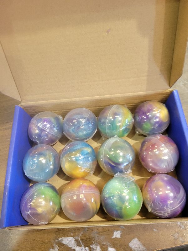 Photo 1 of 12 Pack Galaxy Slime Balls – Slime Party Favors, Non-Sticky, Soft Slime Kit for Classroom Prizes, Christmas Stocking Stuffers, Goodie Bag Stuffers,Easter Basket Stuffers for Kids Boys Girls