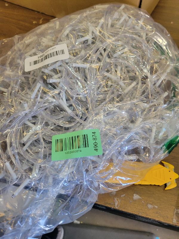 Photo 1 of 165FT 500 LED Christmas Lights Outdoor, Plug in Christmas String Lights Indoor with Waterproof, 8 Modes Twinkle Fairy Lights Clear Wire for Bedroom House Patio Xmas Tree Party Decorations, Blue