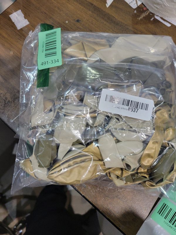 Photo 1 of 147pcs Brown Balloon Arch Garland Kit, Different Sizes with Dark Brown Light Brown Sand White Metallic Gold Balloons for Boho Neutral Birthday Wedding Jungle Bear Baby Shower Decorations