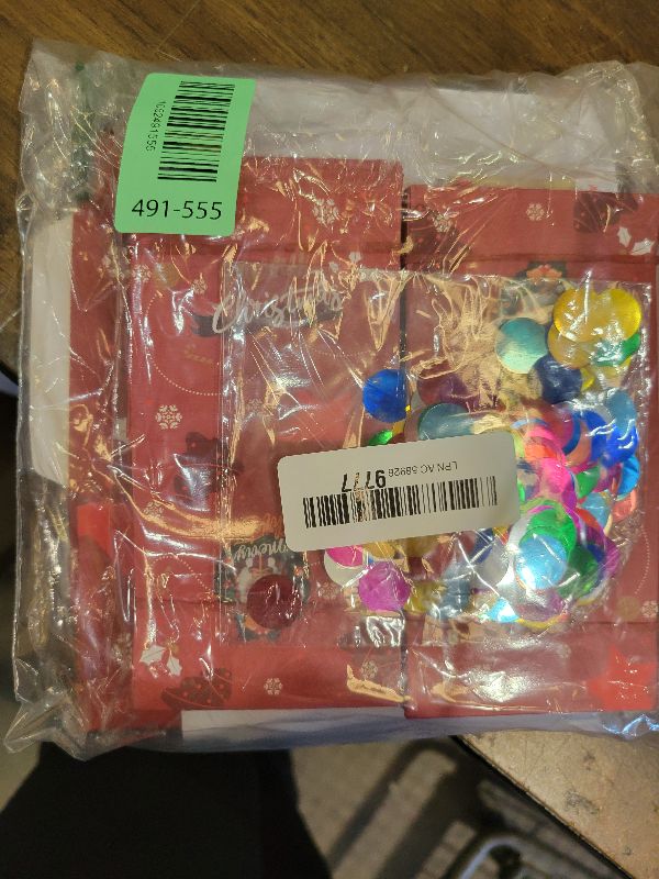 Photo 1 of 16pcs Surprise Gift Boxes for Money, 2025 Newly Folding Pop-Up Explosion Box with Confetti, Christmas & Birthday(Red)