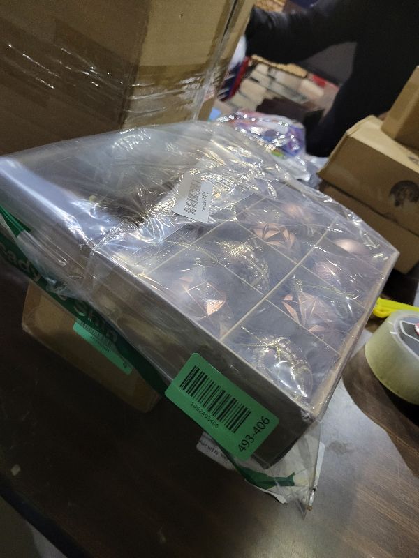 Photo 1 of 16pcs Christmas Ball Ornaments - Christmas Tree Decorations Shatterproof Ornaments, 2.36 Inch Bronze Copper Brown Gold Hanging Balls for Thanksgiving & Autumn Harvest (Brown & Gold)