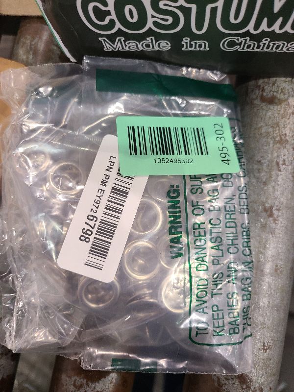 Photo 1 of 100Sets 1/2 Inch Grommets for Fabric, Metal Eyelets Grommets Kit for Tarps Tents Curtains Shower Curtain (Silver)