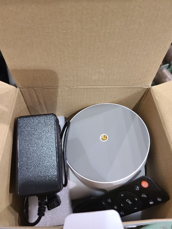 Photo 1 of ?Electric Focus?Mini Portable Projector with 4K Support, Bluetooth 5.4 WIFI6, 5watt Sound Base Speaker, 260 ANSI, Android 11, 210° Rotation , Auto Keystone Correction Video Projector HY300 PLUS