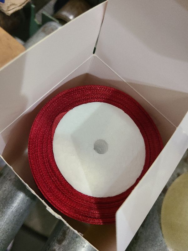 Photo 1 of 2 Rolls Burgundy Ribbon 50 Yards 1.5 Inches Wide Double Faced Polyester Solid Satin Ribbon for Valentine's Day Christmas Wedding Present Wrapping Crafts Burgundy Party Decoration