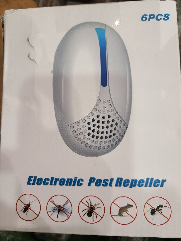 Photo 1 of 2025 Upgraded Ultrasonic Repellent Indoor, Mouse Traps Insert Plug in, Pest Control Repellent Ant,Roach,Rodent, Mouse, Bugs, Mosquito, Spider, for Home, Office, Warehouse 6 Packs