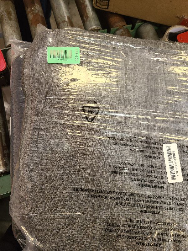 Photo 1 of **MSRP 28.72** IASEAHK Chair Cushions for Dining Chairs Set of 2, Non Slip Kitchen Chair Pads, 17" x 16" x 2", Indoor Dining Chair Cushions with Ties, D-Shaped Seat Cushions for Kitchen Chairs, Dark Grey