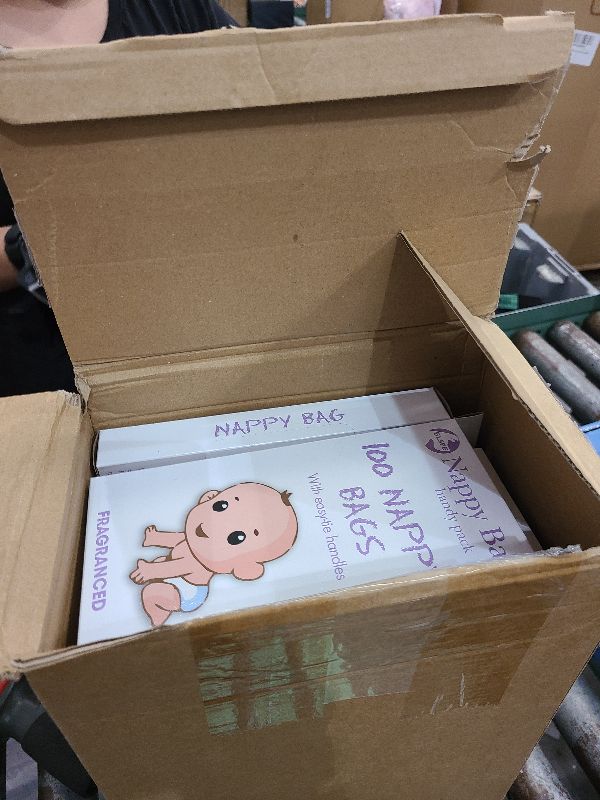 Photo 1 of 1600 Count Baby Disposable Diaper Bags Scented Diaper Sacks with Tie Handle Disposal Trash Sacks Baby Poop Waste Bag Refill(Green)