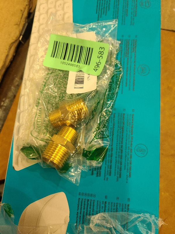 Photo 1 of 2pcs Brass Nipple Fitting 1/2" NPT x 3/8" NPT Male Hex Adapter by CX WONDERLAND