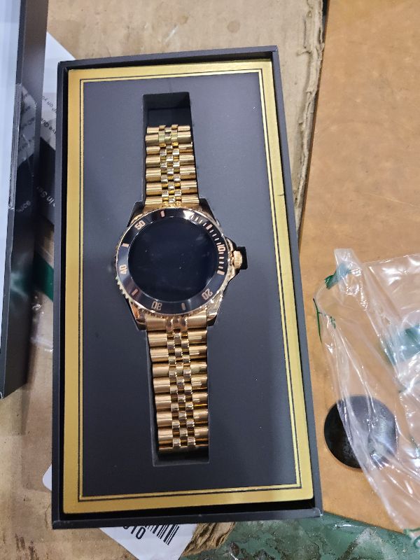 Photo 1 of 2025 DA GPT Smart Watch, Deep Search, Heart Rate, Blood Pressure, Blood Oxygen, Sleep Monitor, 107 Sports Modes, Waterproof Round Watch, 1.19-inch AMOLED Display, Compatible Android and iOS Gold Metal