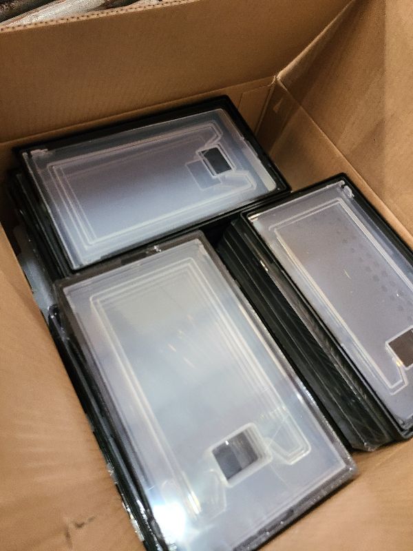 Photo 1 of 12 Pack Large Shoe Organizer Storage Boxes for Closet, Modular Space Saving Shoe Boxes Clear Plastic Stackable Sneaker Containers Display Case with Lids, Black05