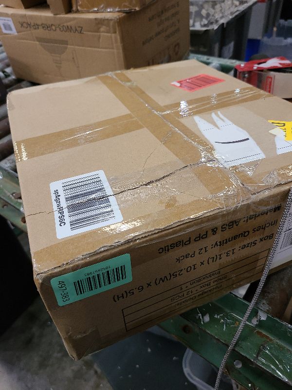 Photo 1 of 12 Pack Large Shoe Organizer Storage Boxes for Closet, Modular Space Saving Shoe Boxes Clear Plastic Stackable Sneaker Containers Display Case with Lids, Black05