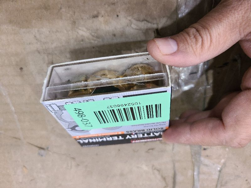 Photo 1 of 1 Pair Solid Brass Marine Battery Terminal Connectors Top Post for 12V 24V Automotive Boat Car RV Accessories Battery Terminals Wire Cable Ends Pure Copper Clamp Release with Anti-Corrosion Pad