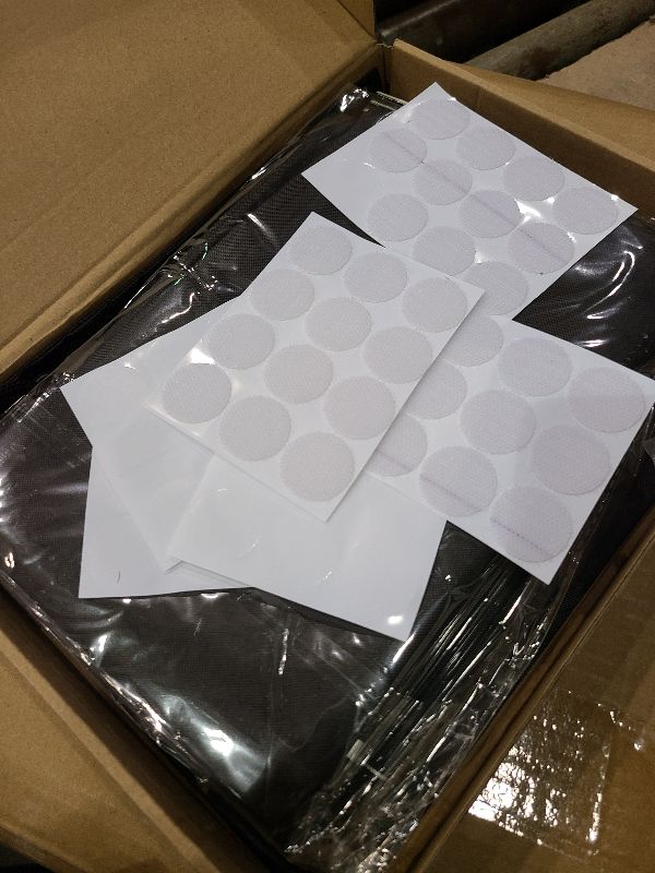 Photo 1 of 100% Blackout Curtains for Bedroom Blinds Shades,57x118Inch,No Drill,Cuttable Portable Removable Black Out Window Cover for Baby Nursery,RV,Media Room,Hook Loop Tape Straps Stickers,Magnetic Clips