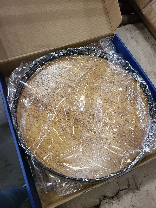 Photo 1 of 13" Lazy Susan Oak Wood Turntable Organizer for Cabinet, Farmhouse Round Wooden Lazy Susan Organization and Storage for Dining Table, Pantry, Kitchen, Bathroom, Countertop, Cupboard, Home Decor