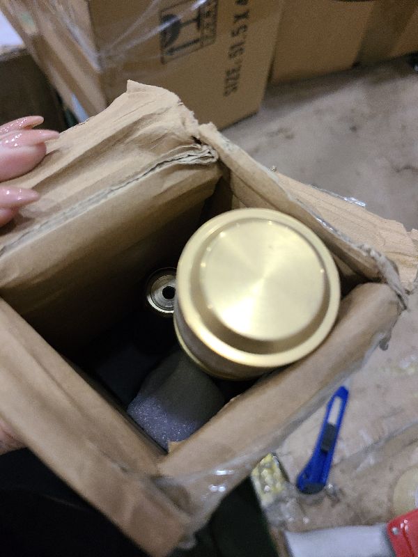 Photo 1 of 1 1/8 Inch Diameter Curtain Rods72 to 144 Inches(6-12ft), Telescoping Heavy Duty Large Drapery Rod with Adjustable Aluminum Alloy Bracket, Solid End Caps for Windows Patio Decoration, Brushed Gold