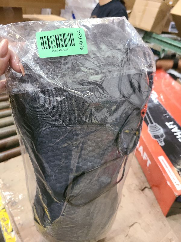 Photo 1 of 3 in 1 Back Massager, Electric Lumbar Support Pillow, Triple Fusion Back Massager for Pain Relief Deep Tissue, with Traction, Vibration & Heat and Against for Lower Backs&Spine Support