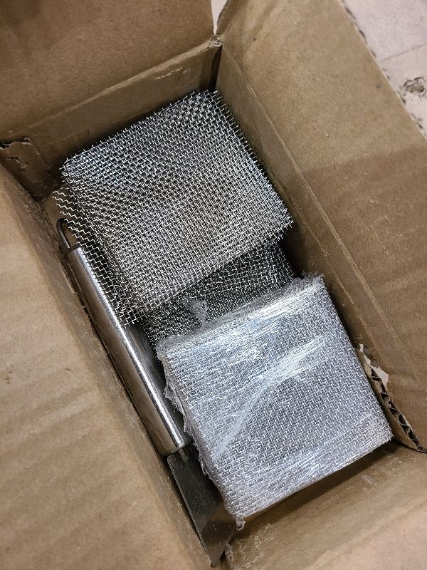 Photo 1 of 100 PCS 3"*3" Stainless Steel Brick Weep Hole Covers for Brick Walls with 1 Stainless Steel Spatula?3"*3" Covers can be Cut or Stacked to Fill Various Seepage Holes Using The Spatula