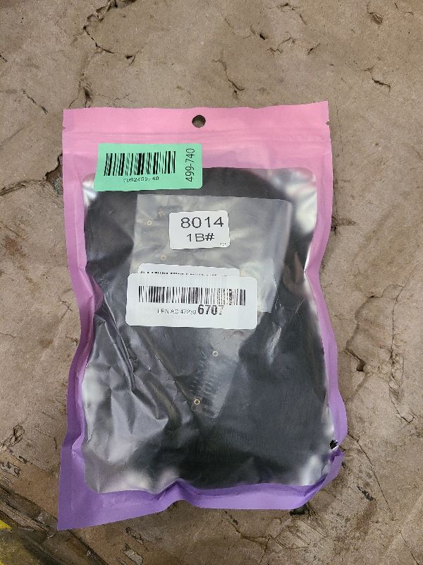 Photo 1 of 14 Inch Black Hair Extensions - Wavy Synthetic Clip in Hair Extensions For Women And Girls (Color: Black)