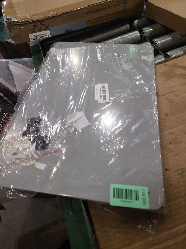 Photo 1 of 2Pack Magnetic Board,17.5" x 11.4" Magnet Bulletin Board to Display Magnetic Notes, Poetry, Photos, Suitable for Wall, Refrigerator, Cabinet etc, Come with 8 Pcs Dual Lock Tape and Screws (Gray)