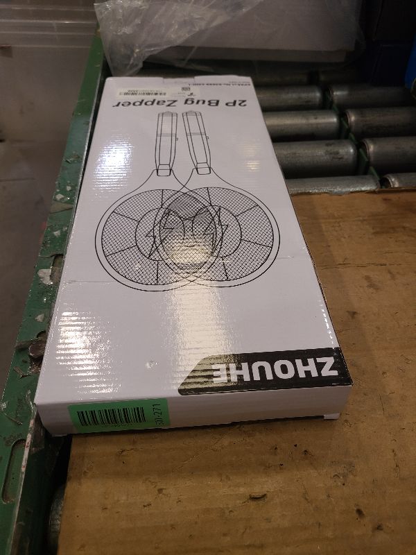 Photo 1 of 2 Pack Electric Fly Swatter, Handheld Bug Zapper Racket for Outdoor & Indoor, Mosquito Zapper Racket Battery Powered Tennis Mosquito Rackets for Insect