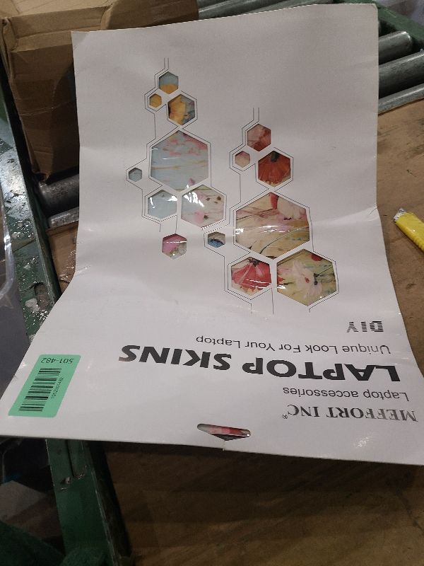 Photo 1 of 17 17.3 Inch Laptop Skin Sticker Cover Premium Sticker Cover Art Decal Decorative (Included 2 Wrist Pad Skins) - Flowers Painting