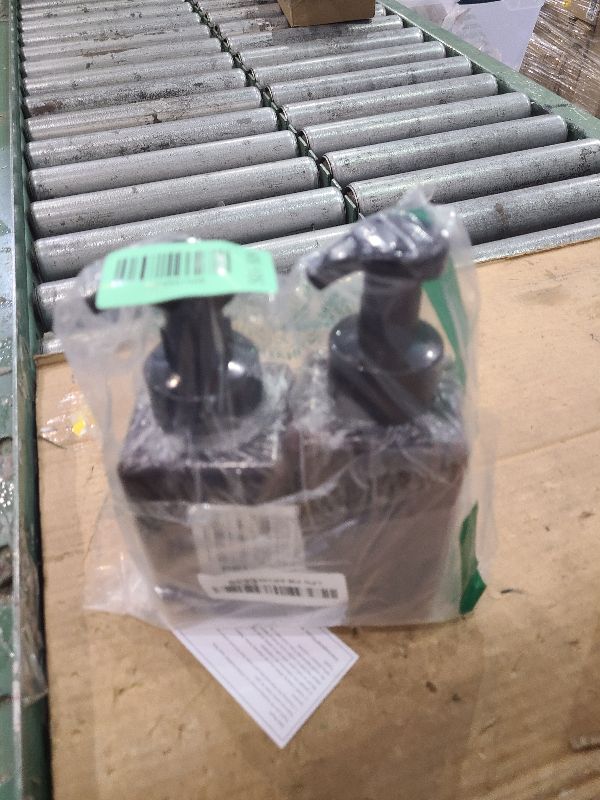 Photo 1 of 2 Pack Foaming Soap Dispenser 15oz Refillable Foam Liquid Hand Soap Empty Plastic Pump Bottle Container for Bathroom Vanities, Kitchen Sink, Hospital, Clinic, Amber Brown 450ml