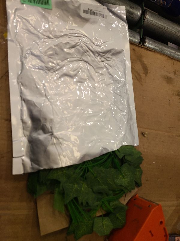 Photo 1 of 12 Pack Fake Vines for Room Decor Artificial Ivy Garland with Clip Green Flowers Hanging Plants Faux Greenery Leaves Bedroom Aesthetic Decor for Home Garden Wall Wedding